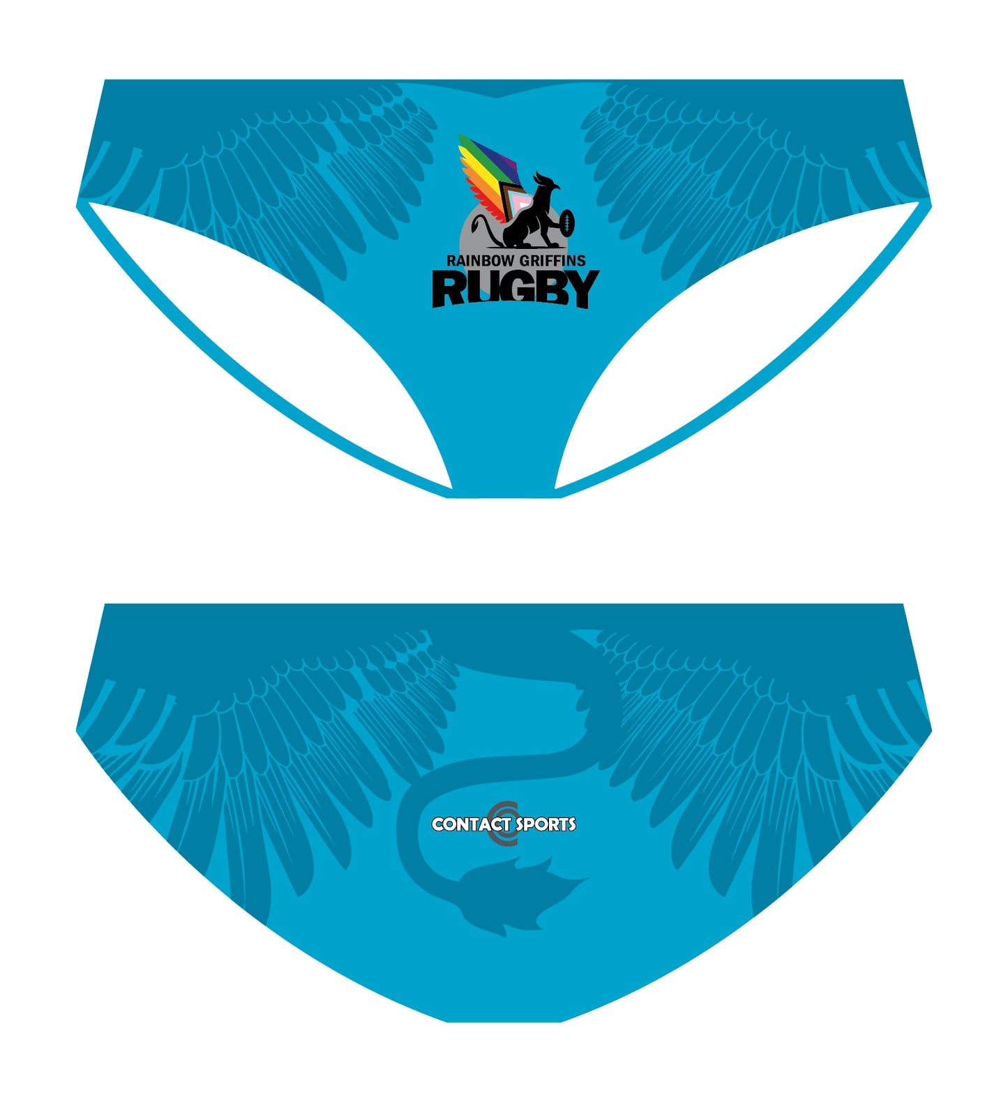 Rainbow Griffins Speedo